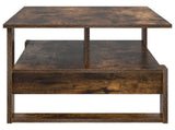 Coffee Table Smoked Oak 90 x 50 x 40 cm Engineered Wood 8000216