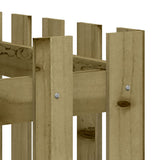 Garden Raised Bed with Fence Design 150x50x70 cm Impregnated Wood Pine 832501