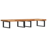 Basin Shelf Wall Mounted Steel and Solid Wood Acacia 3302865