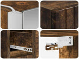 Bathroom Cabinet Set 5 pcs Smoked Oak Engineered Wood 3407355