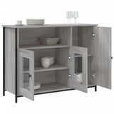 Sideboard Grey Sonoma 100x35x75 cm Engineered Wood 835512
