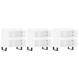 Sideboards 3 pcs High Gloss White Engineered Wood 3190207