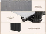Set of Four Stackable Mesh Seat Chairs - Dark Grey T3398P325348