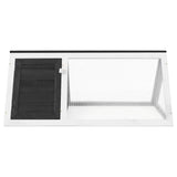 170852 Animal Rabbit Cage Grey Wood