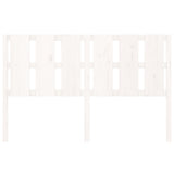 Bed Headboard White 155.5x4x100 cm Solid Wood Pine 817996