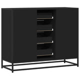 Sideboard Black 92x35x76 cm Engineered Wood 3300825