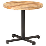 Bistro Table Round 80x75 cm Rough Mango Wood 320269