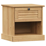 ZNTS Bedside Cabinet VIGO 42x35x42 cm Solid Wood Pine 353154