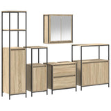 Bathroom Furniture Set with Shelf 5 pcs Beige 76.5 x 35 x 95 cm 3328370