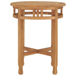 Bistro Table Ø60x75.5 cm Solid Teak Wood 315463