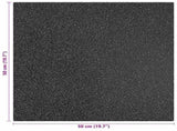 Fall Protection Tiles 18 pcs Black 50 x 50 cm Rubber 3444817