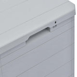 Garden Storage Box 90 L Light Grey 45683