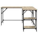 Desk Sonoma Oak 139x139x75 cm Engineered Wood 837588