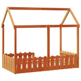 Kids' House Bed Frame without Mattress Wax Brown 80x160 cm 850697