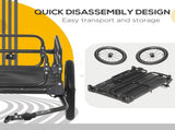 Steel Bike Trailer with Triple Safety, Wagon Bicycle Trailer with Suspension, 2 Wheels Outdoor T3398P349476