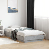 Bed Frame without Mattress Concrete Grey 75x190 cm Small Single 839640