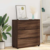 Storage Cabinet Brown Oak 80 x 31 x 81 cm Engineered Wood 888854