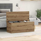 Storage Box Artisan Oak 90 x 35 x 35 cm Engineered Wood 868712
