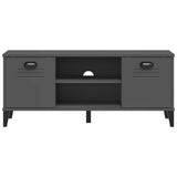 Shoe Bench VIKEN Anthracite Grey 106x35x45 cm Engineered Wood 374934