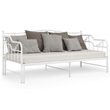 Sofa Bed Frame White Powder-coated metal Single 324765