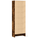 Highboard with LED Smoked Oak 69x32.5x200 cm Engineered Wood 3307909