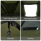 Fishing Tent with Roof Olive Green 514 x 465 x 187 cm 4100661
