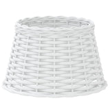 Lamp Shade White 38x23 cm Wicker 364384
