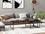 Coffee Tables 2 pcs Smoked Oak Engineered Wood 823339