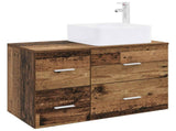 Bathroom Furniture Set 2 pcs Old Wood Engineered Wood 3403982