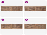 Bed Headboard Natural Solid Teak Wood 42024551