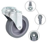8 pcs Bolt Hole Swivel Casters 75 mm 277851