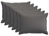 Cushion Cover 6 pcs HOUTEN Light Grey 70 x 70 cm Faux Linen 921242