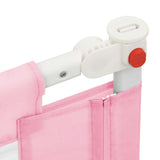 Toddler Safety Bed Rail Pink 200x25 cm Fabric 10206