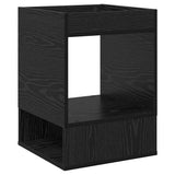 End Table 2 pcs Black Oak 40 x 40 x 56 cm Engineered Wood 890947