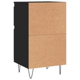 Sideboards 2 pcs Black 40x35x70 cm Engineered Wood 831151