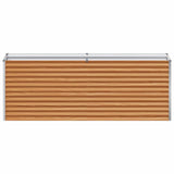 Garden Raised Bed Light Brown 195 x 50 x 68 cm Galvanised Steel 42017353