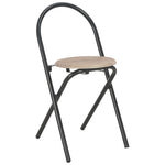 3 Piece Folding Dining Set with Storage Rack MDF and Steel 284406