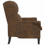 Armchair Brown 76 x 94 x 102 cm Faux Leather 42009867