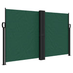 ZNTS Retractable Side Awning Dark Green 140x1000 cm 4004725