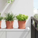Plant Pots 24 pcs Brick Red 17 x 14 cm Plastic 3403264