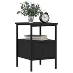 ZNTS Bedside Cabinets 2 pcs Black 34x36x50 cm Engineered Wood 826044