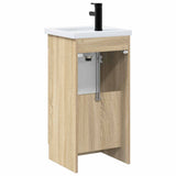 Bathroom Vanity with Sink Sonoma Oak 42 x 40 x 84.5 cm 890056