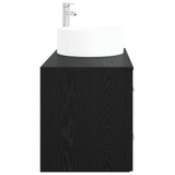 Bathroom Furniture Set 2 pcs Black Oak Engineered Wood 3404009