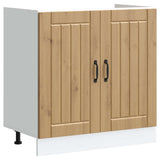 Sink Base Cabinet Lucca 2 pcs Artisan Oak Engineered Wood 3315020
