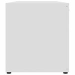 TV Cabinet White 120x34x37 cm Engineered Wood 801161