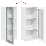 Wall Glass Cabinet LUCCA Grey Sonoma 40 x 31 x 100 cm 885101
