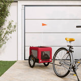 Pet Bike Trailer Red and Black Oxford Fabric&Iron 93922