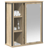 Bathroom Wall Cabinet with Mirror Sonoma Oak 50x21x60 cm 861903