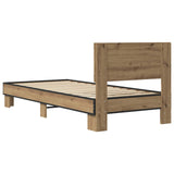 Bed Frame with Headboard Artisan Oak 80 x 200 cm 8009088