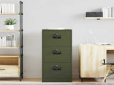 File Cabinet Olive Green 45.5 x 42 x 106.5 cm Cold-Rolled Steel 891620